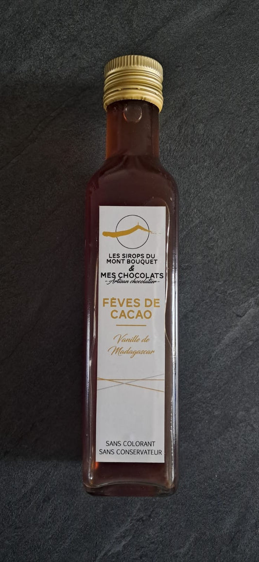 Sirop fèves de cacao/vanille de Madagascar