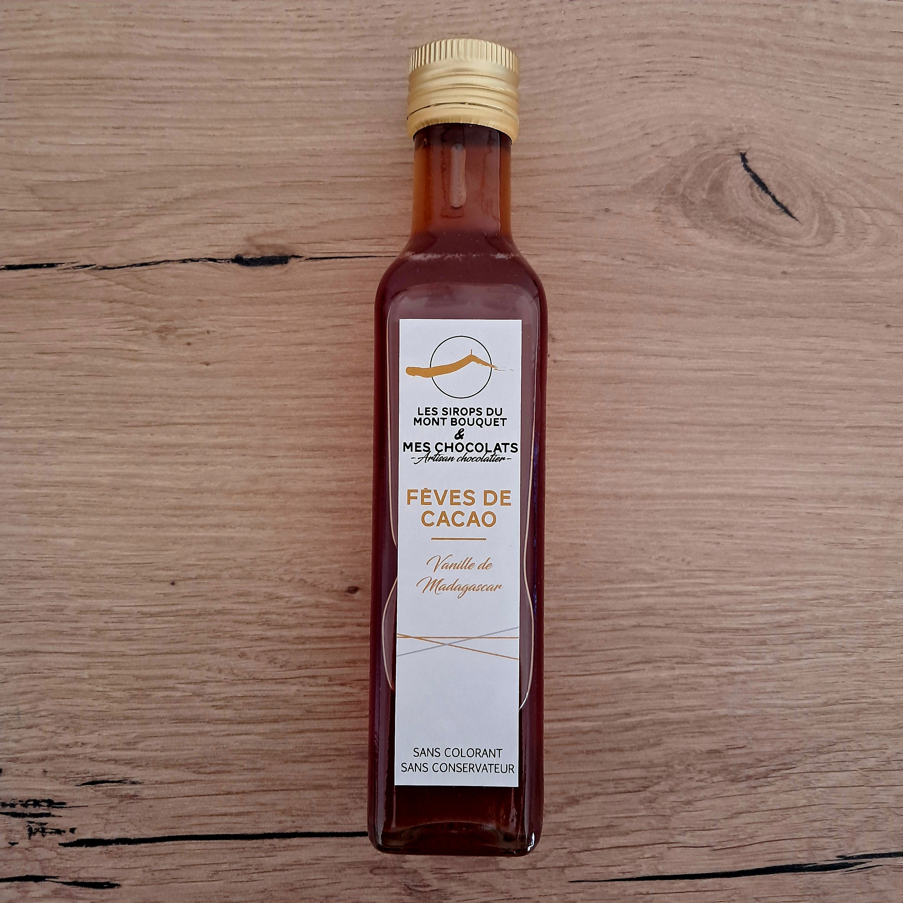 Sirop fèves cacao/vanille Madagascar